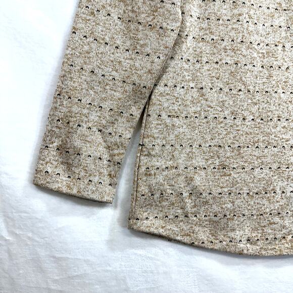 Marley Lilly Brown Large Pullover Sweatshirt Pattern Monogram Initial JWR Fall - Picture 8 of 12